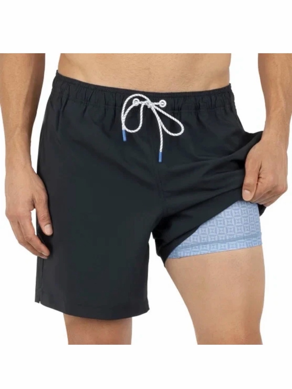 Bonobos Men's 7 Inch Swim Short Black Medium - Picture 2 of 5